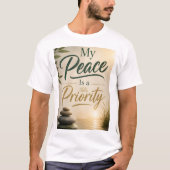 Mein Frieden hat Vorrang T-Shirt (Vorderseite)