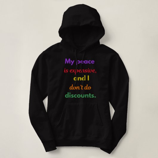Mein Frieden, mein Preis Hoodie (Design vorne)