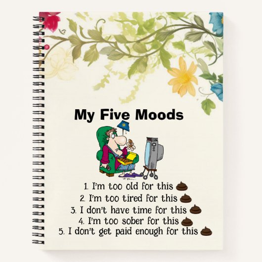 Mein Fünf-Moods-Notebook Notizblock (Vorderseite)