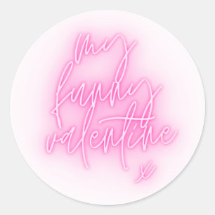 Mein Funny Valentine Round Sticker