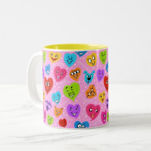Mein Funny Valentine Zweifarbige Tasse (Vorderseite Links)