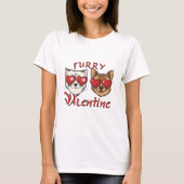 Mein Furry Valentine T-Shirt: Portrait-Shirt für H T-Shirt (Vorderseite)