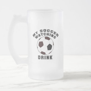 MEIN FUSSBALLSCHAUEN MATTGLAS BIERGLAS
