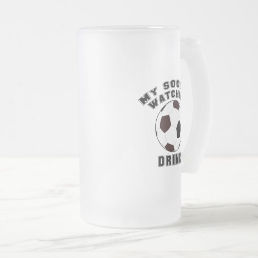 MEIN FUSSSCHAUER MATTGLAS BIERGLAS (VorderseiteRechts)