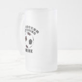 MEIN FUSSSCHAUER MATTGLAS BIERGLAS (Vorderseite Links)