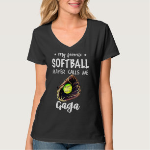 Mein Gaga Softball-Spieler nennt mich "Da meiner M T-Shirt