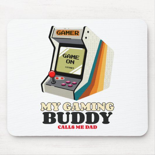 Mein Gaming Buddy nennt mich Vater Mousepad (Vorne)