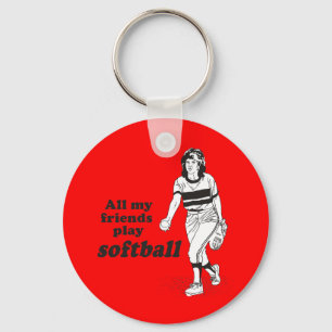 Mein ganzer Freundspiel-Softball Schlüsselanhänger