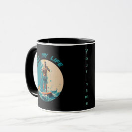 Mein ganzes Leben lang ist sup Paddle Surfen Tasse