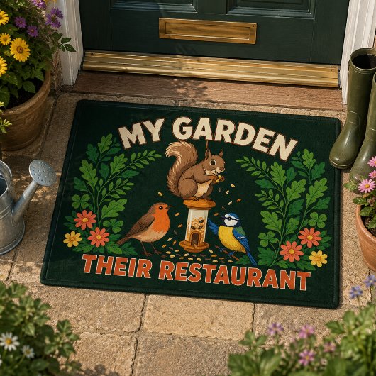 Mein Garten, ihr Restaurant Eichhörnchen Fußmatte