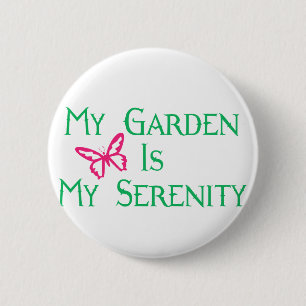 Mein Garten ist meine Ruhe Button