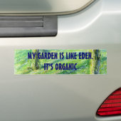 Mein Garten ist wie Eden. Es ist BIO Aufkleber Autoaufkleber (Auf Auto)