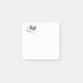 Mein Garten Liniiert Post-it Klebezettel (Vorderseite)