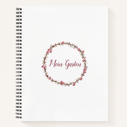 Mein Garten Spiralnotizblock Notizblock (Vorderseite)