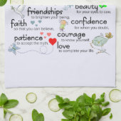 Mein Gebet für dich Geschirrtuch (Gefaltet)