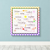 Mein Gebet für dich Leinwanddruck (Insitu (Holzboden))