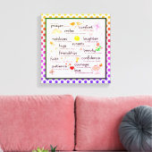 Mein Gebet für dich Leinwanddruck (Insitu (Wohnzimmer))