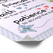 Mein Gebet für dich Poster (Ecke)