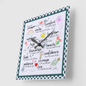 Mein Gebet für dich Quadratische Wanduhr (Winkel)