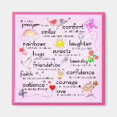 Mein Gebet für dich | Rosa Magnet (Vorne)