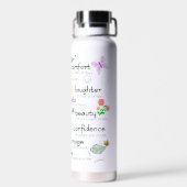 Mein Gebet für dich Weiß Trinkflasche (Rückseite)