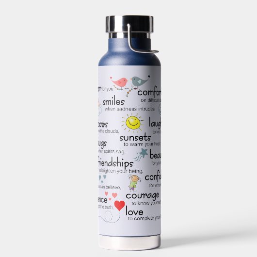 Mein Gebet für euch Segnungen Trinkflasche (Links)