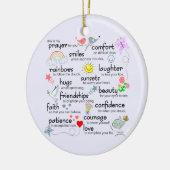 Mein Gebet für Sie Keramikornament (Links)