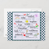 Mein Gebet für Sie Postkarte (Vorne/Hinten)