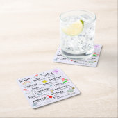 Mein Gebet für Sie Rechteckiger Pappuntersetzer (Vor Ort)