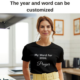 Mein Gebetswort Für 2026 Einfache Typografie T-Shirt