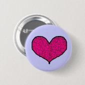 Mein gebrochenes und defektes Herz Button (Vorne & Hinten)