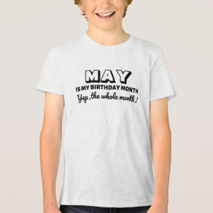 Mein Geburtsmonatsbenutzerdefiniert Tri-Blend Shirt
