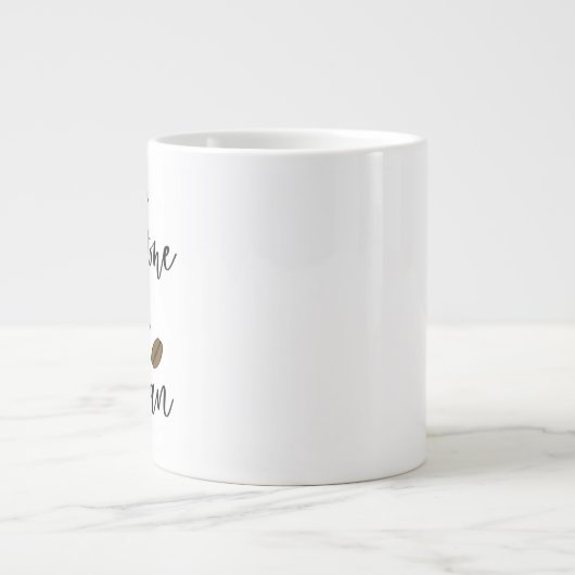 Mein Geburtsstein ist eine Bean-Jumbo-Tasse Jumbo-Tasse (Vorderseite)