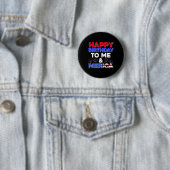 Mein Geburtstag 4. Juli Amerikas Unabhängigkeitsta Button (Beispiel)