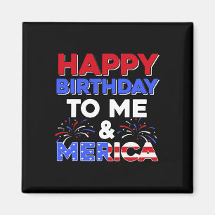 Mein Geburtstag 4. Juli Amerikas Unabhängigkeitsta Magnet