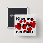 Mein Geburtstag Button (Vorne & Hinten)