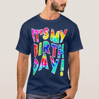 Mein Geburtstag für FrauenMädchenRetro dh Dye T-Shirt