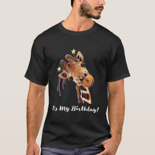 Mein Geburtstag Gutes Party Giraffe Tier T-Shirt