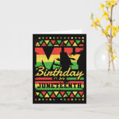 Mein Geburtstag ist im Juni Karte (Gelbe Blume)