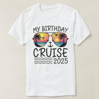 Mein Geburtstag Kreuzfahrt Funny Geschenk 2025 Ret T-Shirt