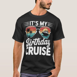 Mein Geburtstag Kreuzfahrt Retro Sonnenbrille T-Shirt