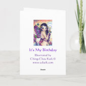 Mein Geburtstag - leere Karte (Rückseite)