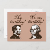 Mein Geburtstag Postkarte (Vorne/Hinten)