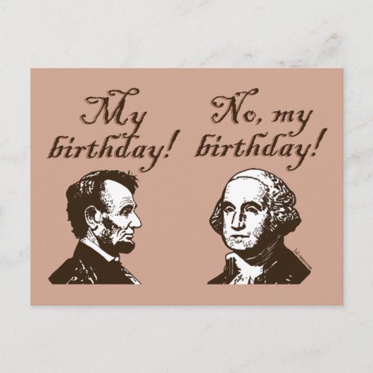 Mein Geburtstag Postkarte (Vorderseite)