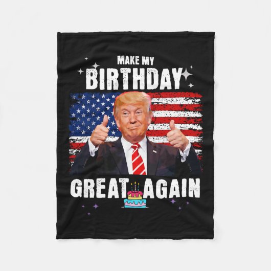 Mein Geburtstag wieder großartig Fleecedecke (Vorderseite)