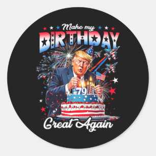 Mein Geburtstag wieder großartig machen1 Runder Aufkleber