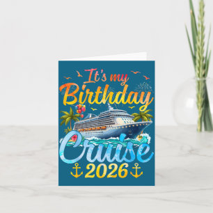 Mein Geburtstags-Kreuzfahrt 2026 Party Kreuzfahrt Karte