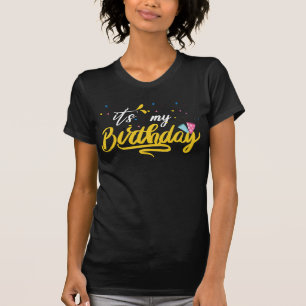 Mein Geburtstags-Shirt Frauen Mädchen Kinder T-Shi T-Shirt