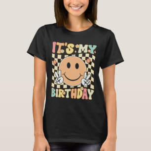 Mein Geburtstags-T-Shirt Groovy Geburtstag Frauen  T-Shirt