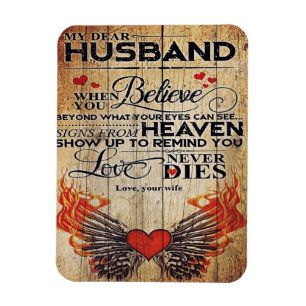 Mein Geburtstagsgeschenk für mein Ehemann   Brief  Magnet